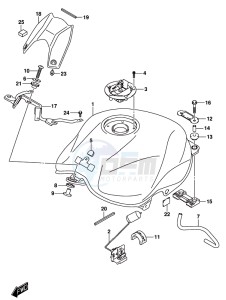 GSX-250RA drawing FUEL TANK