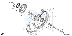 VT750C9 Korea - (KO) drawing FRONT WHEEL