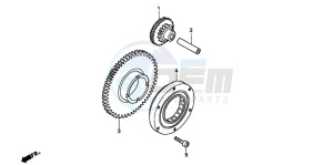 CBF600SA drawing STARTING CLUTCH