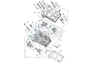 TDM 850 drawing CYLINDER HEAD MY95