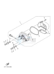 YFM350R YFM350RB RAPTOR 350 (10P9 10P9) drawing TAILLIGHT