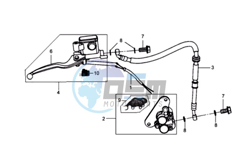 BRAKE CALIPER FOR / BRAKE LEVER / BRAKE LINES