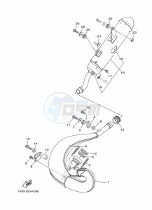 YZ250 (BCR9) drawing EXHAUST