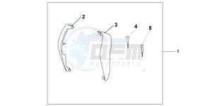 SH150 125 drawing SIDE VISOR