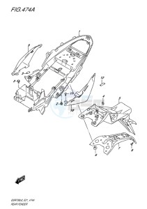 GSR750 ABS EU drawing REAR FENDER