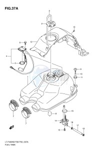 LT-F400 (P28-P33) drawing FUEL TANK (MODEL L0)