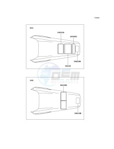 KX 125 M (M2) drawing LABELS