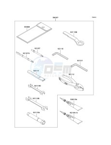 EX 500 D [NINJA 500R] (D10-D12) [NINJA 500R] drawing OWNERS TOOLS