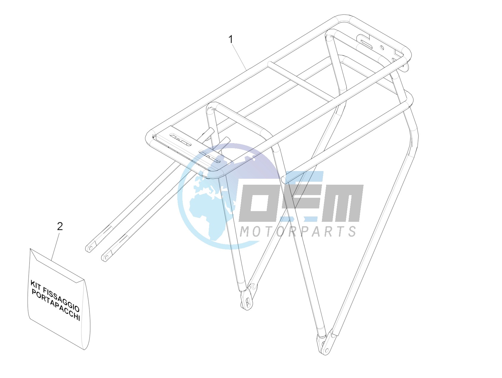 Rear luggage rack