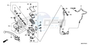 VFR1200XDLF CrossTourer - VFR1200X Dual Clutch 2ED - (2ED) drawing FR. BRAKE MASTER CYLINDER