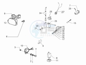 PX 125 drawing Voltage Regulators -ECU - H.T. Coil