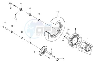 MIO 50 drawing FRONT WHEEL / BRAKE DISC