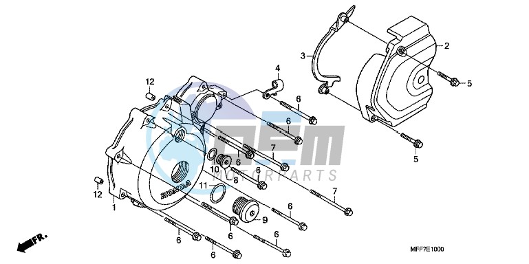 LEFT CRANKCASE COVER