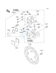 KVF 360 A [PRAIRIE 360 4X4] (A6F-A9F) A8F drawing FRONT BRAKE