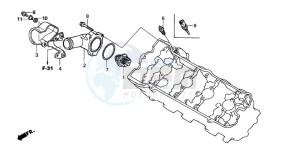 CB600F HORNET S drawing THERMOSTAT