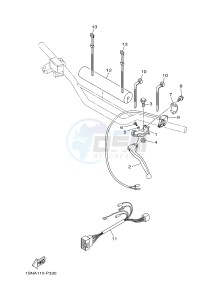 YZ85LW (1SND 1SNF 1SPD 1SPF) drawing HANDLE SWITCH & LEVER