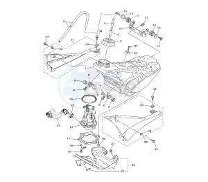 YZ F 450 drawing FUEL TANK