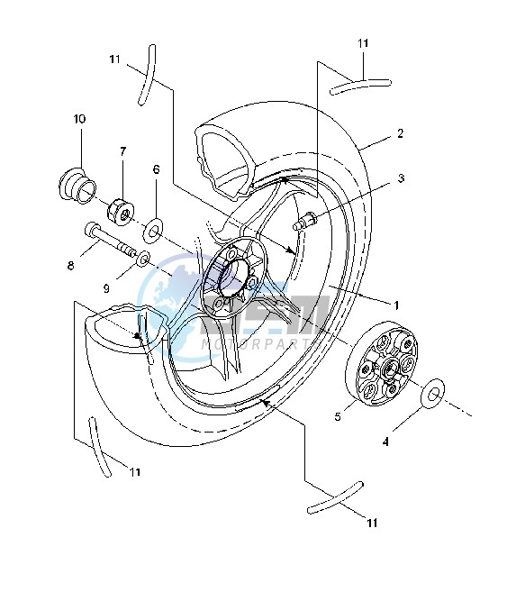 REAR BRAKE CALIPER