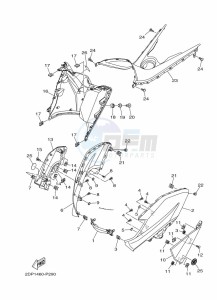 GPD125-A NMAX 125 (BV3H) drawing TAILLIGHT