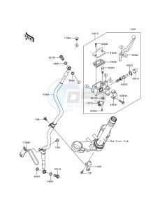 NINJA 300 EX300AGFA XX (EU ME A(FRICA) drawing Front Master Cylinder