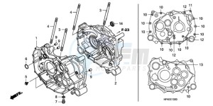 TRX420FPM9 U / 4WD drawing CRANKCASE