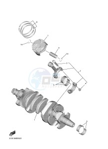 YZF-R6 YZF600 R6 (BN6A) drawing CRANKSHAFT & PISTON