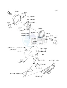 VN 900 C [VULCAN 900 CUSTOM] (7F-9FA) C8F drawing HEADLIGHT-- S- -