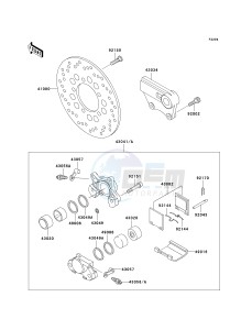 ZX 750 P [NINJA ZX-7R] (P5-P8) [NINJA ZX-7R] drawing REAR BRAKE