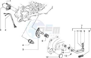 Zip 50 SP drawing Starting motor-starter lever