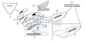 CBR600FR drawing STRIPE (CBR600F42-4)