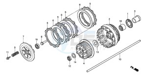 VTX1800C1 drawing CLUTCH