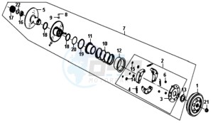 ALLO 50 25 KM/H L6 drawing CLUTCH