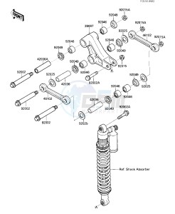 KX 125 F [KX125] (F1) [KX125] drawing REAR SUSPENSION