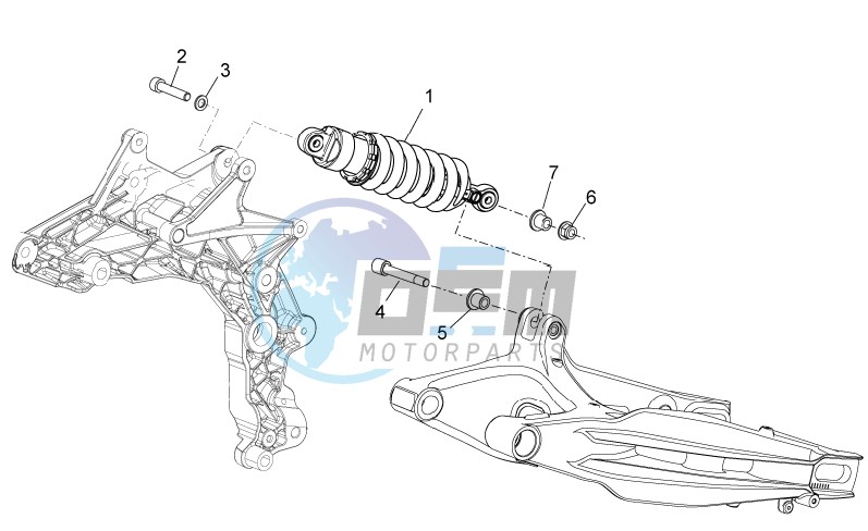 Rear shock absorber