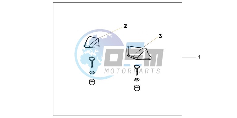 PILLION ARMREST SET