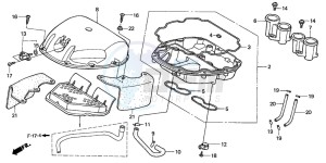 CBR600FS drawing AIR CLEANER (2)