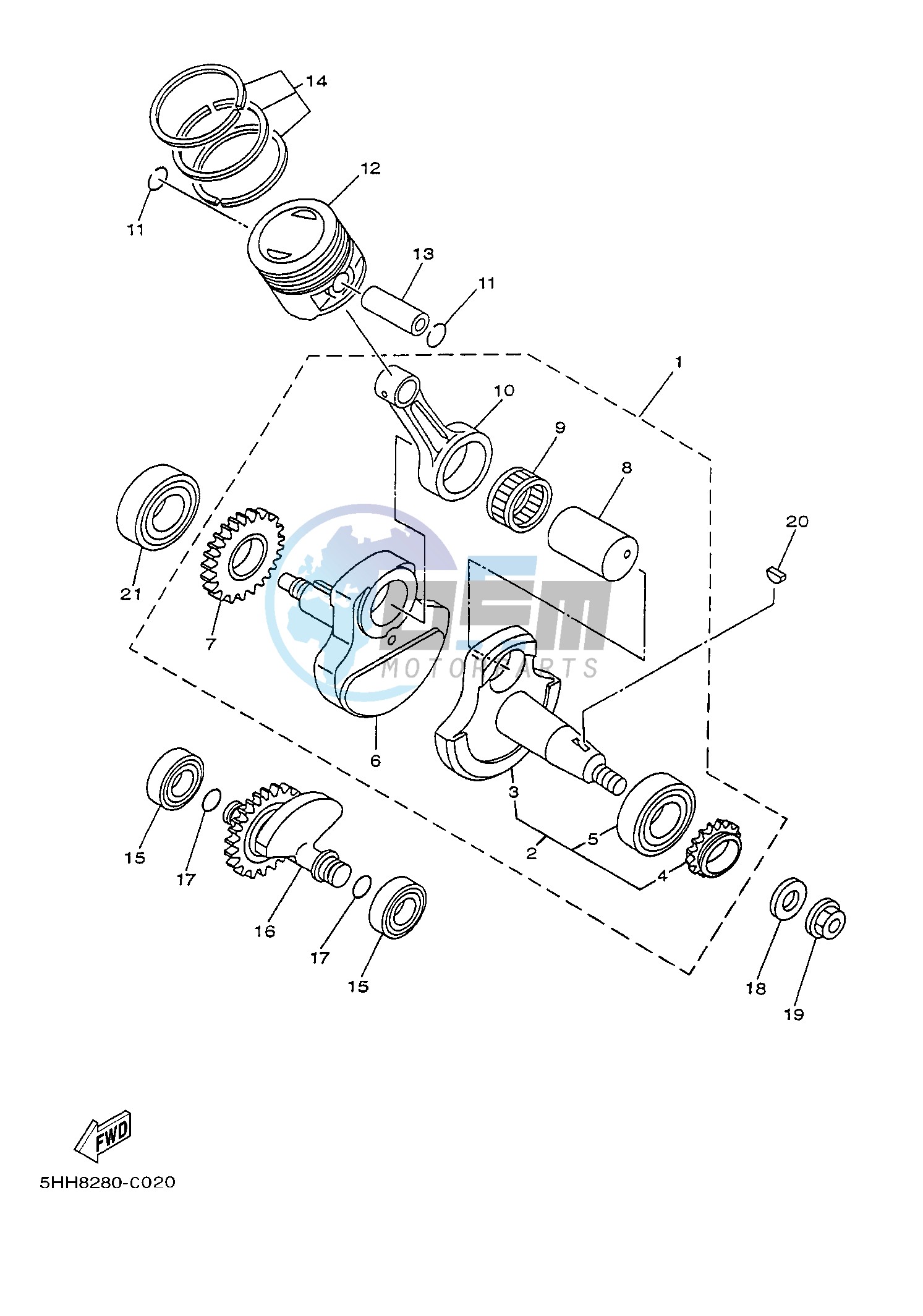 CRANKSHAFT & PISTON