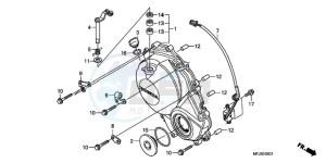 CBR600RR9 France - (F / CMF SPC) drawing RIGHT CRANKCASE COVER (CBR600RR9,A/RA9,A)