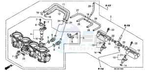 CBR600RR9 Europe Direct - (ED / MME) drawing THROTTLE BODY