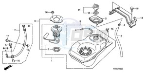 SH300A9 Europe Direct - (ED / ABS) drawing FUEL TANK