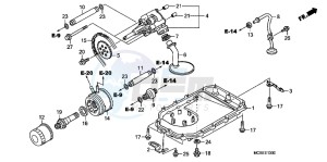 ST1300AC Pan Europoean -ST1300 CH drawing OIL PUMP/OIL PAN