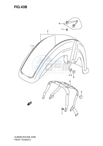 VL800 (E3-E28) VOLUSIA drawing FRONT FENDER (VL800K8)