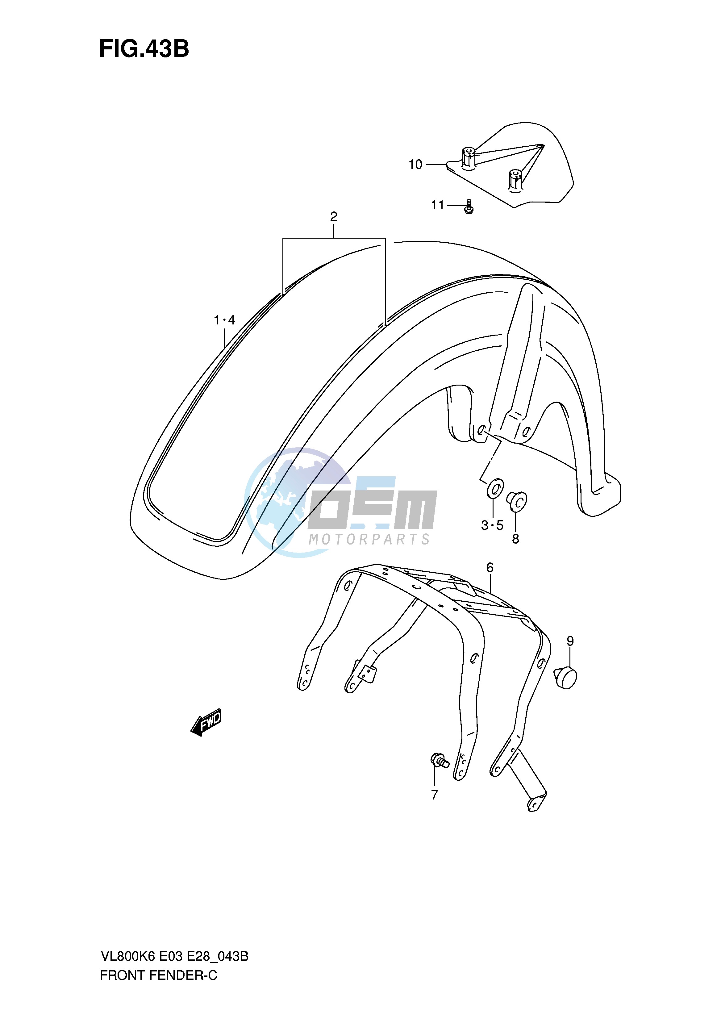 FRONT FENDER (VL800K8)