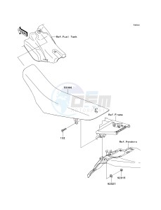 KLX 140 A [KLX140] (A8F-A9FA) A8F drawing SEAT