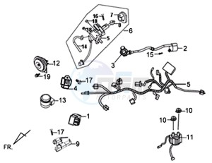 X'PRO 50 (45 KMH) (AE05W4-FR) (L4-M1) (M1 - 2021) drawing WIRING HARNESS