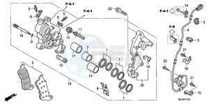 CBF1000S9 Europe Direct - (ED) drawing R. FRONT BRAKE CALIPER (CBF1000A/T/S)