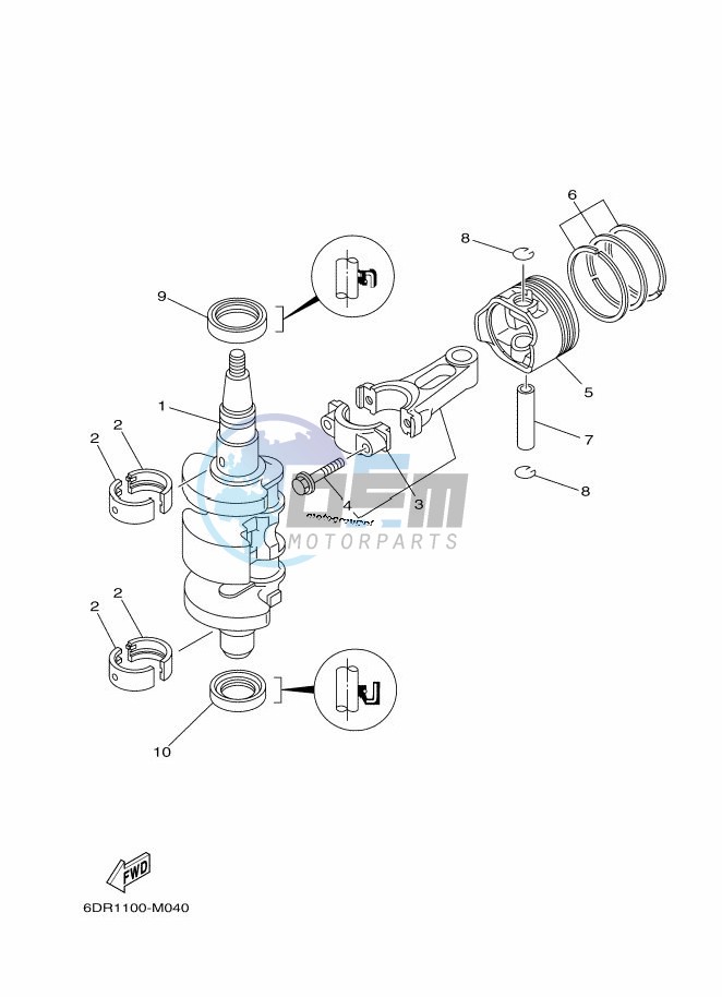 CRANKSHAFT--PISTON