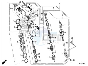 CRF450RXH Europe Direct - (ED) drawing REAR CUSHION