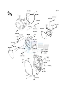 ZR 750 K [Z750S] (K1) K1 drawing ENGINE COVER-- S- -