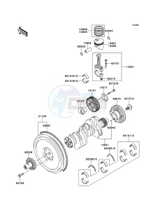 MULE 4010 DIESEL 4x4 KAF950FCF EU drawing Crankshaft/Piston(s)